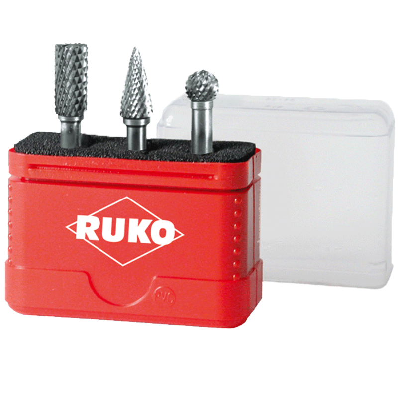 RUKO Rotary Burr Mini-Box Set - 3 Piece Set