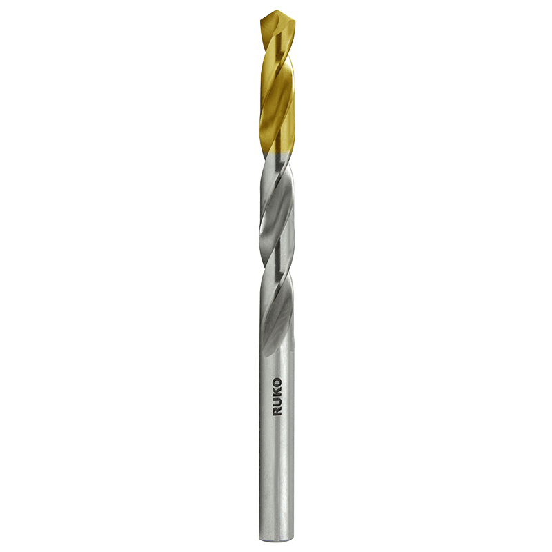 RUKO Twist Drill HSS with TIN Tip