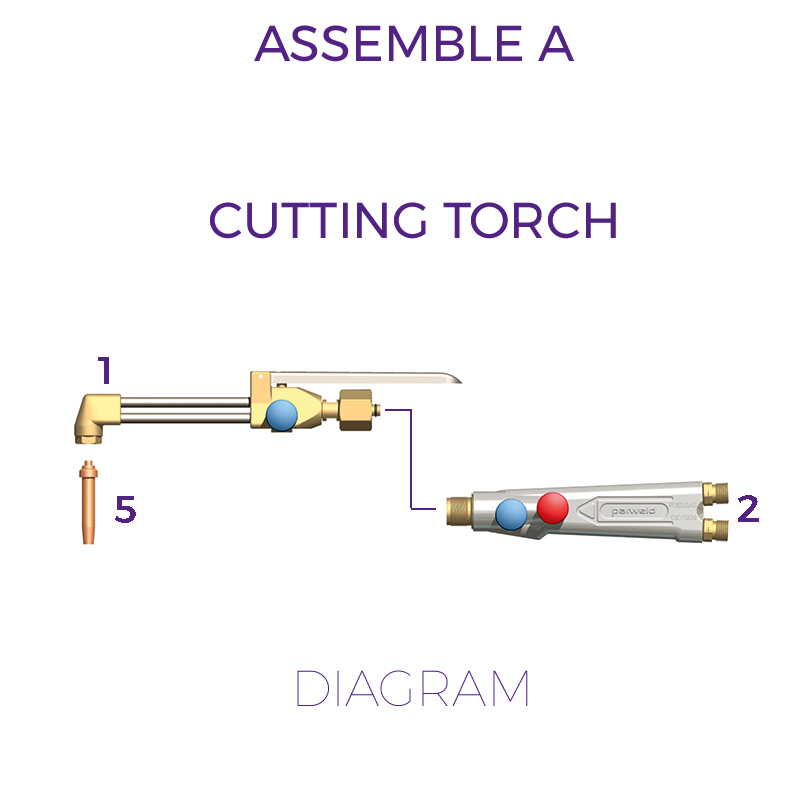 LIGHTWEIGHT CUTTING TORCH - DIAGRAM