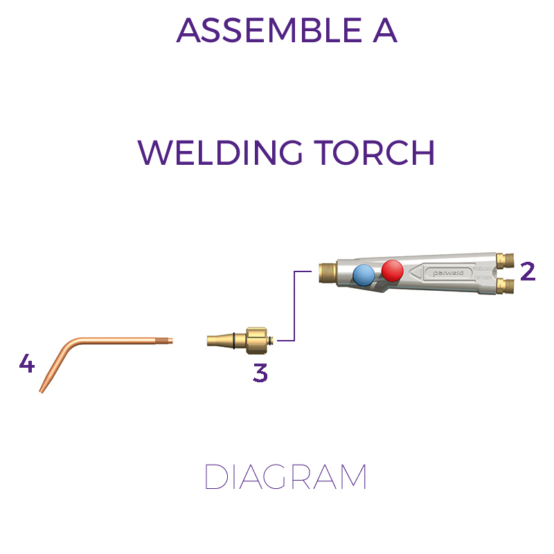 LIGHTWEIGHT CUTTING & WELDING TORCH - DIAGRAM