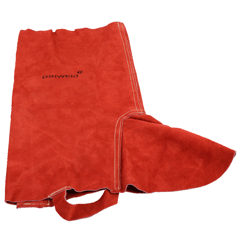 P3740 - Red Leather Spats - Front View