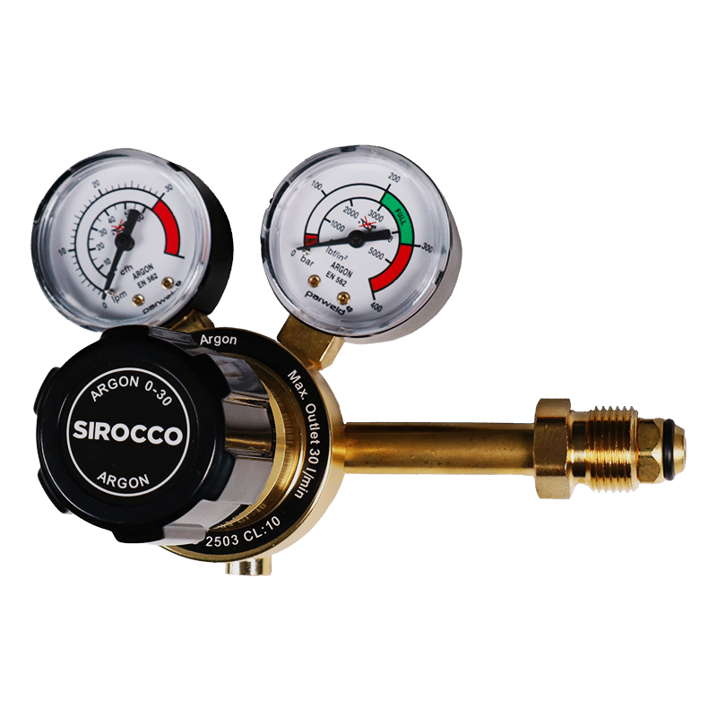 Sirocco Single Stage 2 Gauge Argon Gas Regulator - 700223