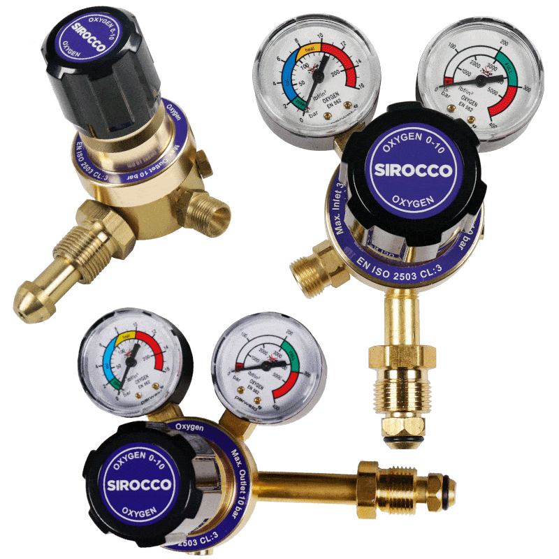 Parweld Sirocco Oxygen Gas Regulators