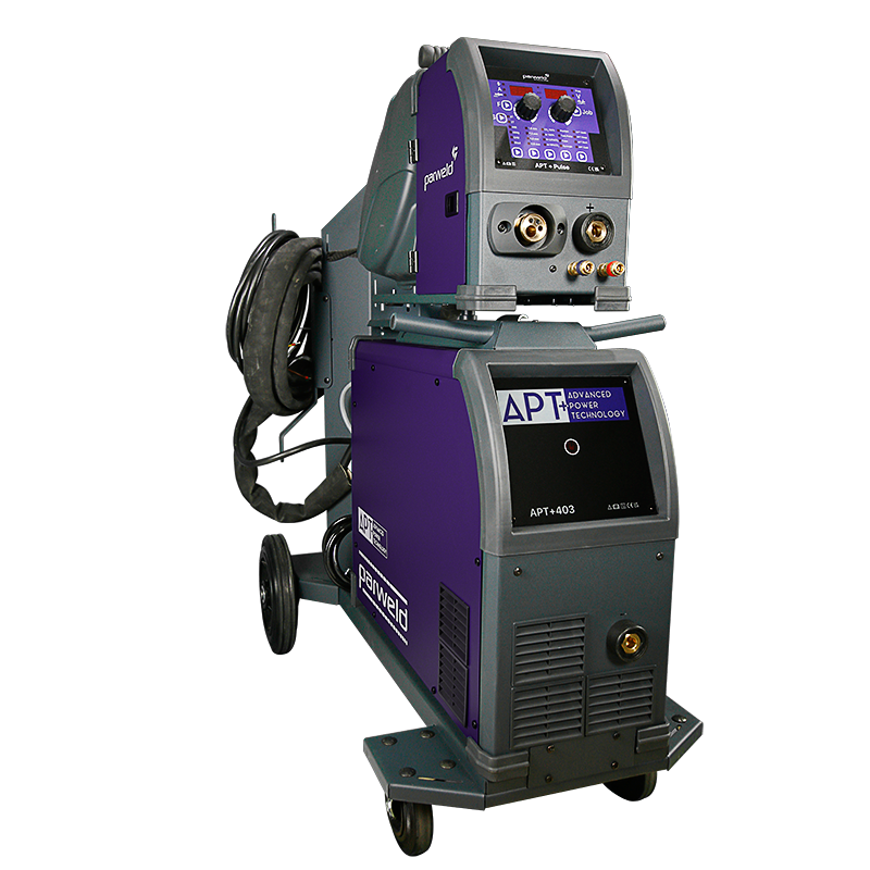 Advanced Power Technology + 403S Pulse MIG Welding Power Source Machine on Trolley