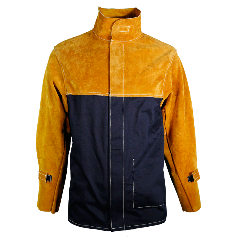 Panther BLACK Leather Cape Welders Jacket - P3786