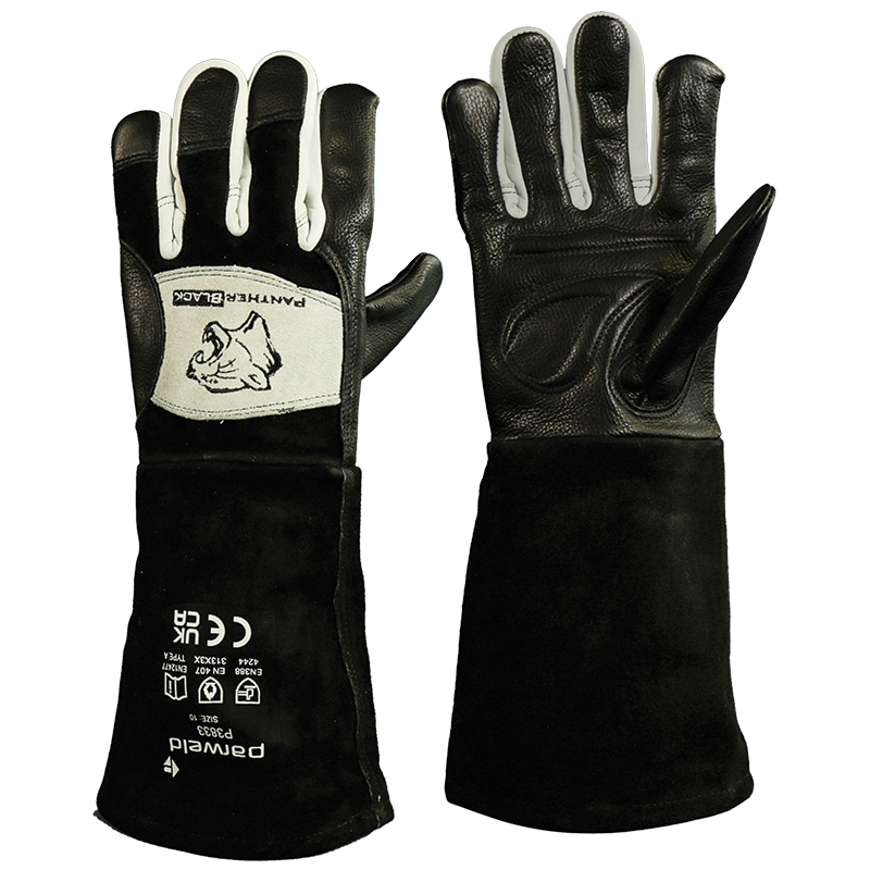 Panther BLACK MIG Gauntlet Gloves - P3833