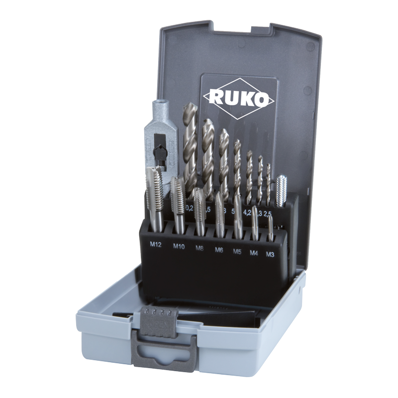RUKO Hand Tap & Twist Drill Set