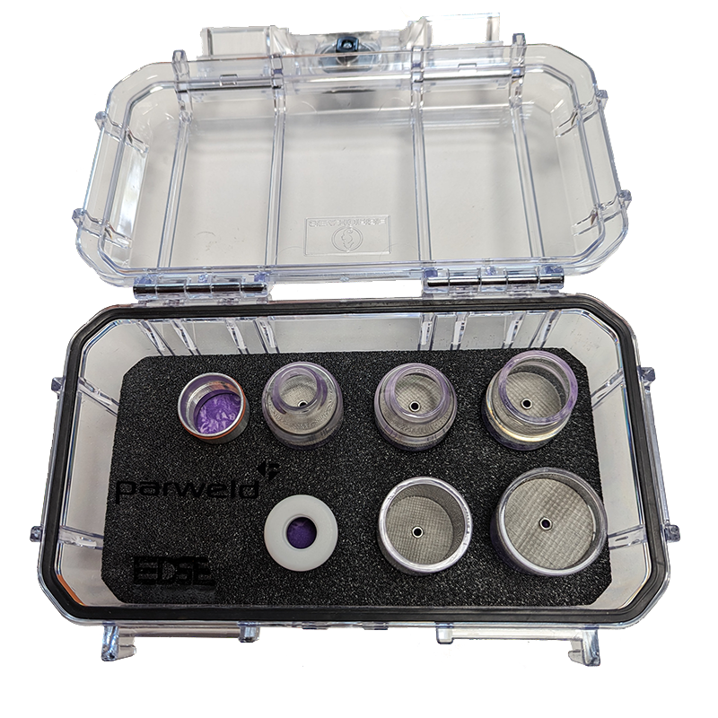 Parweld EDGE Large Series Loaded Case Boxed Sets TIG Welding Cup Consumables