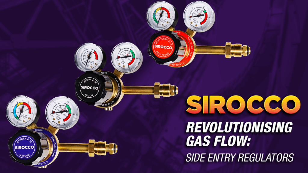 Parweld Sirocco Side-Entry Gas Regulators