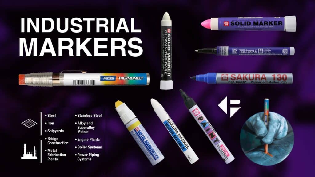 Welding/Industrial Markers & Surface Indicating Sticks Available From Parweld