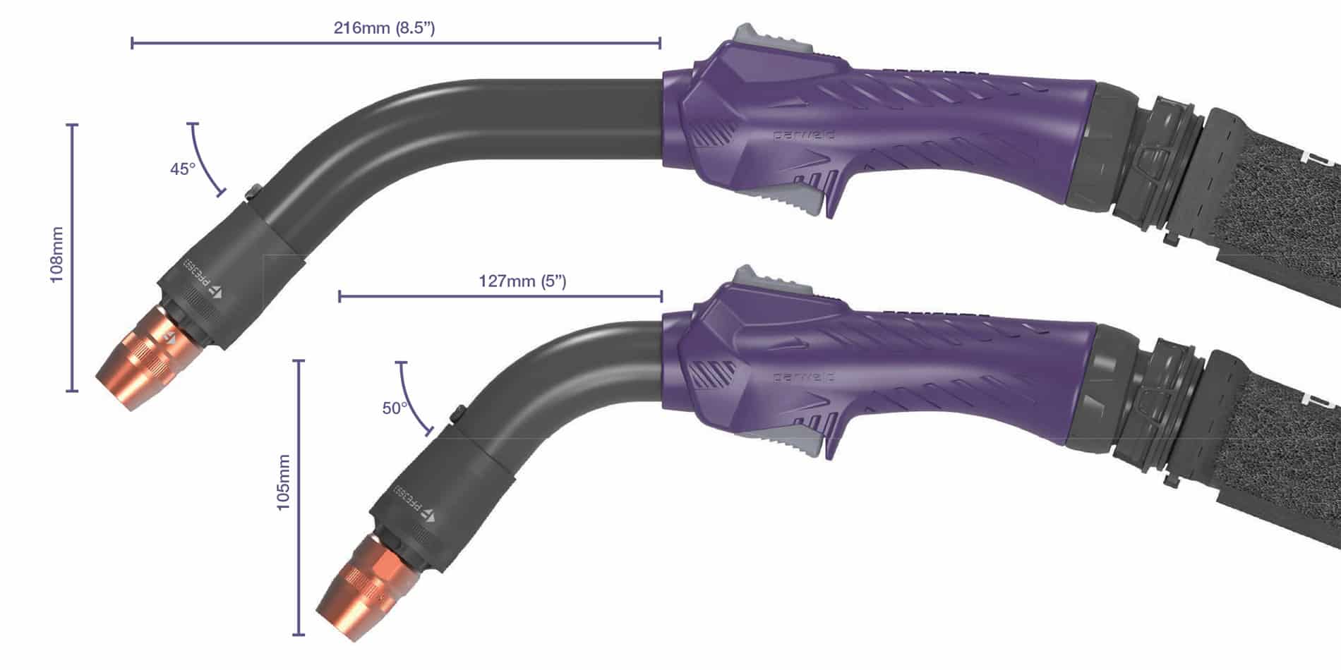 Parweld PRO-FUME MIG/MAG Extended Torch Neck