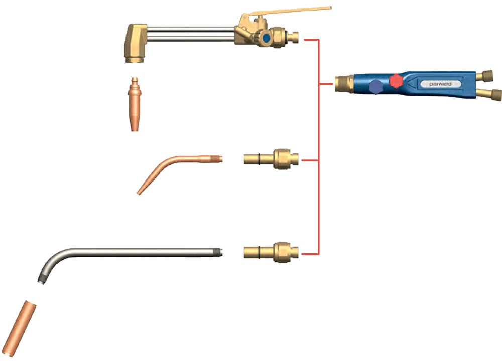 Parweld Gas Welding & Cutting Torches - Type 5 Breakdown